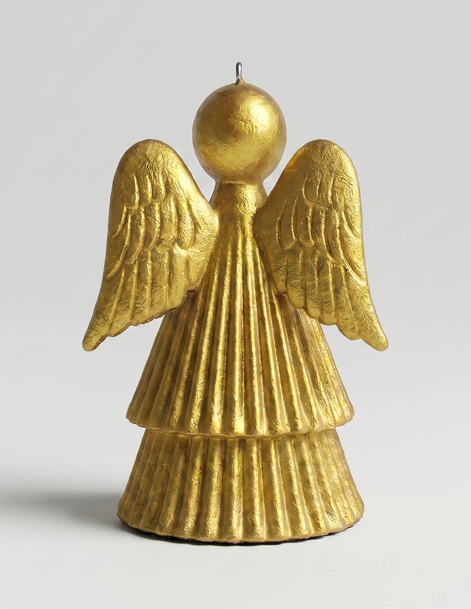 Ornamento navideño ángel metallic 3