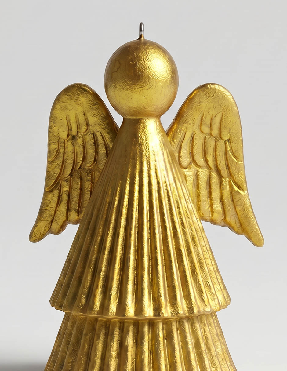 Ornamento navideño ángel metallic