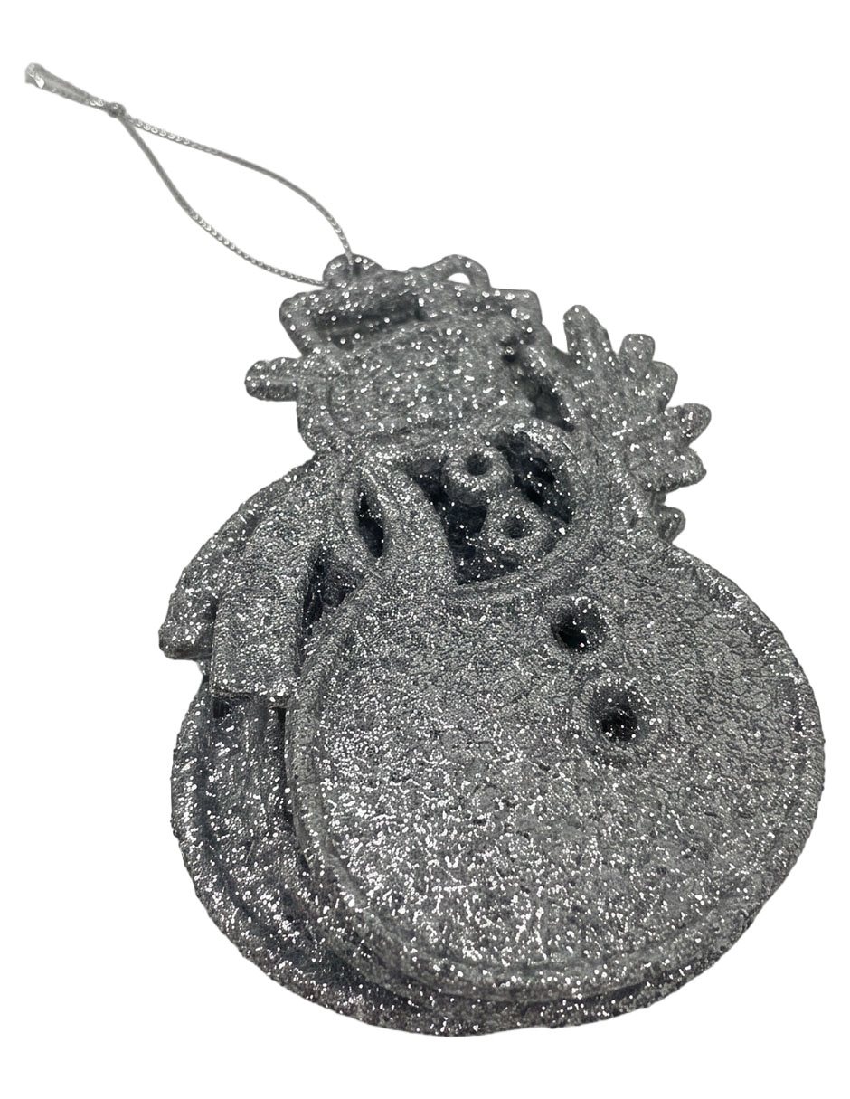 Set de ornamentos navideños muñeco nieve Christmas Spirit 3