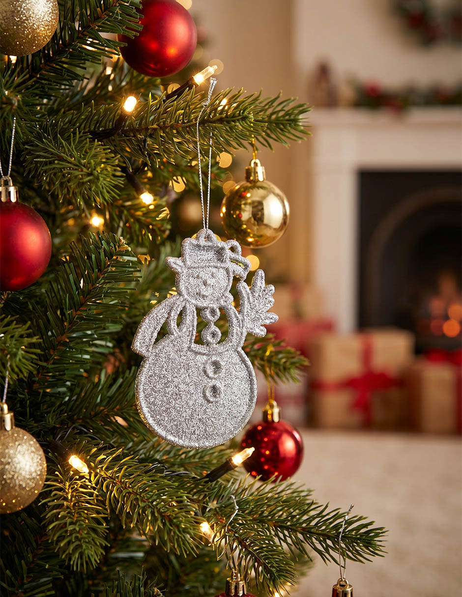 Set de ornamentos navideños muñeco nieve Christmas Spirit Set de ornamentos navideños muñeco nieve Christmas Spirit