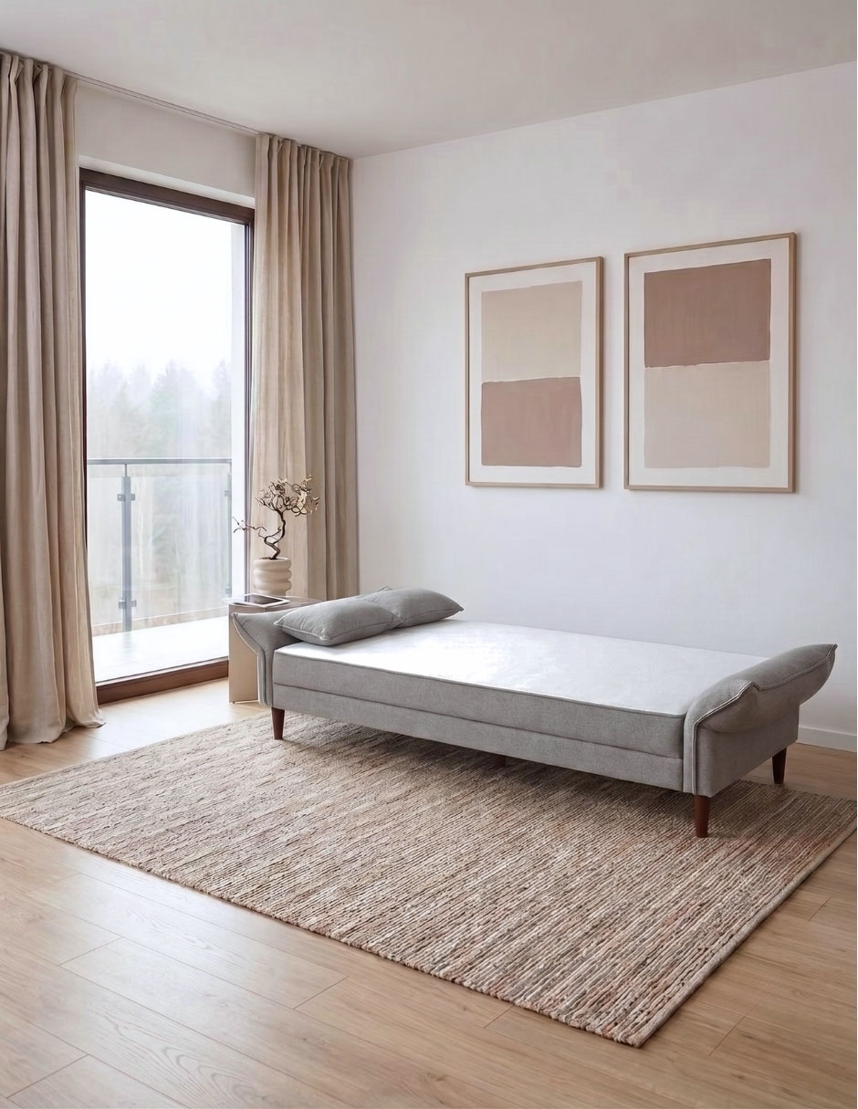 SOFÁ CAMA BROOKLYN *RE* T, GRIS OXFORD 4