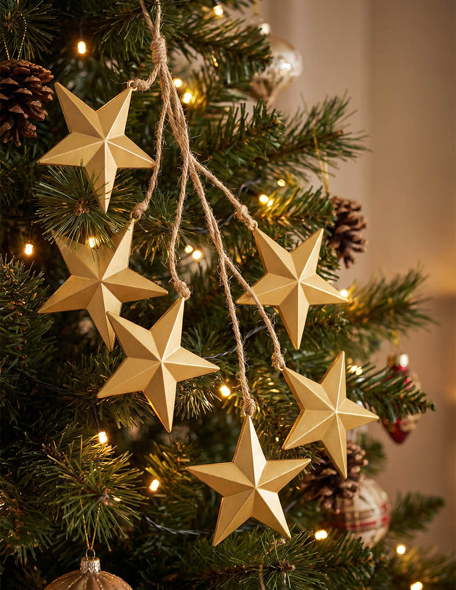 Ornamento navideño estrella Christmas Spirit