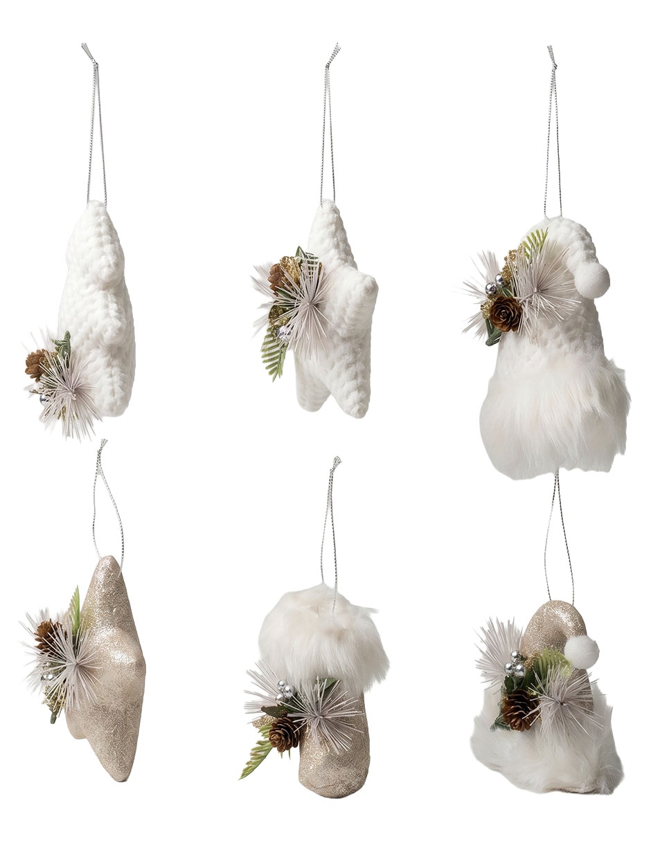 Set de ornamentos navideños Christmas Spirit 6 piezas
