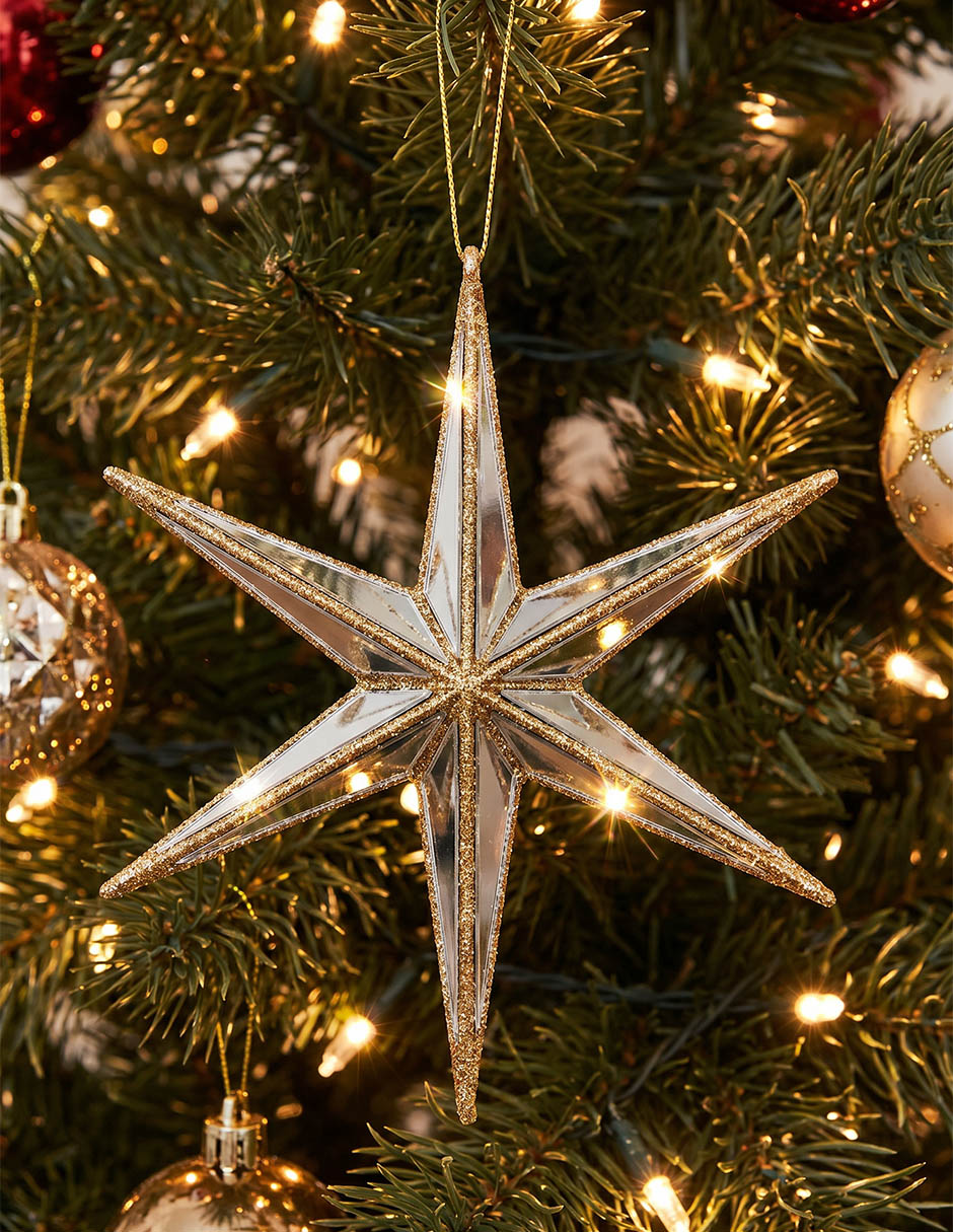 Ornamento navideño estrella Christmas Spirit Ornamento navideño estrella Christmas Spirit