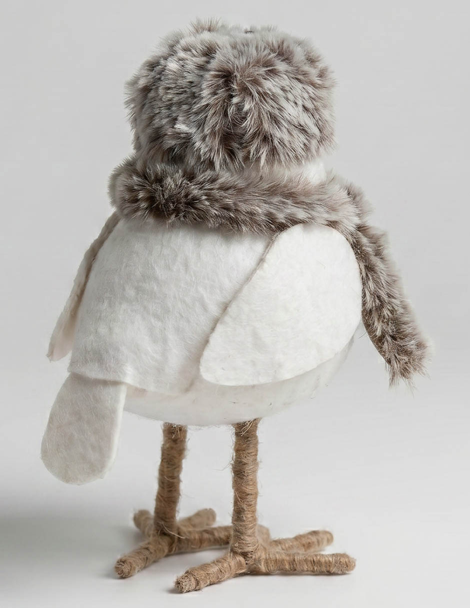 Figura decorativa navideña de pájaro 3