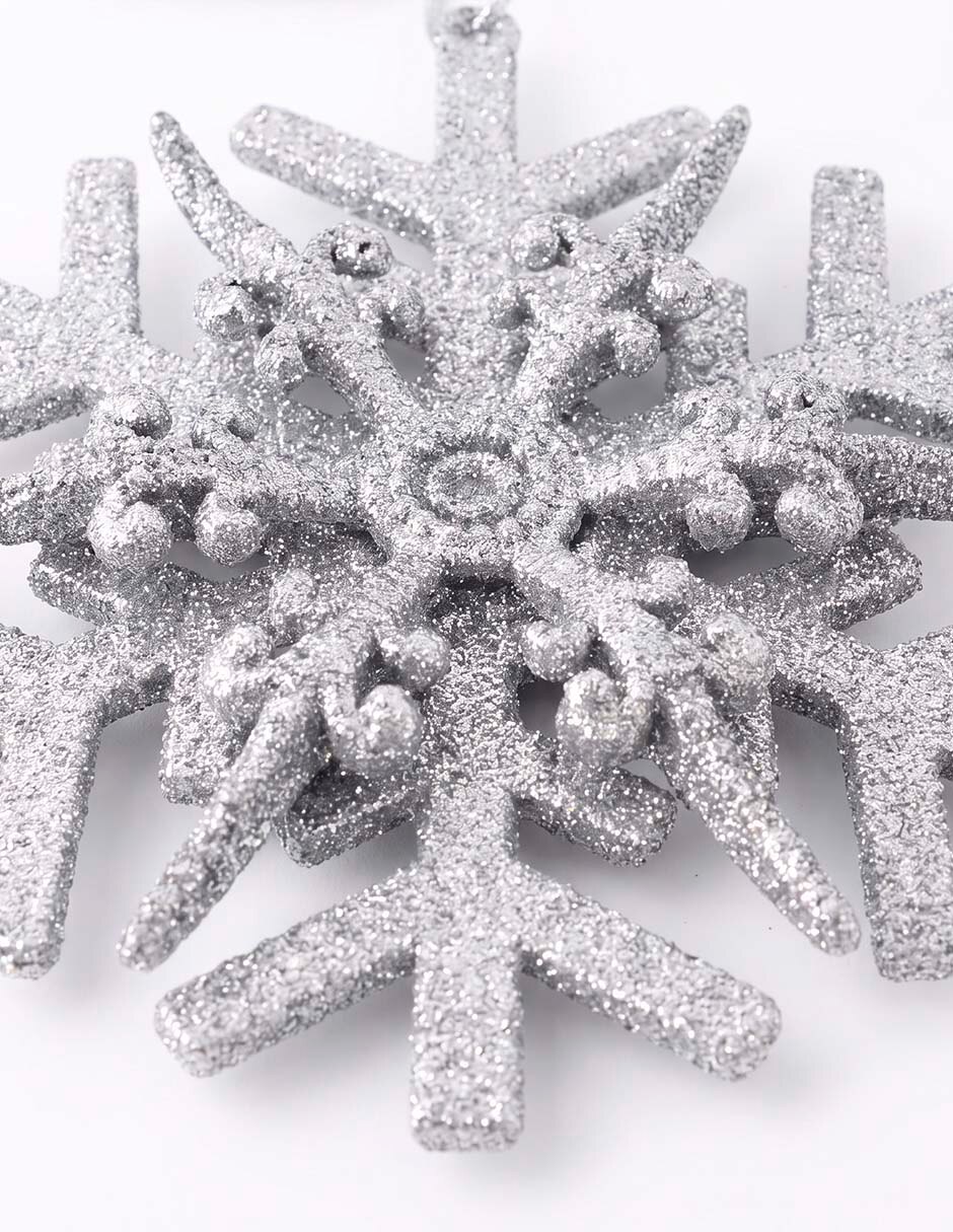 Ornamento Navidad copo de nieve 4