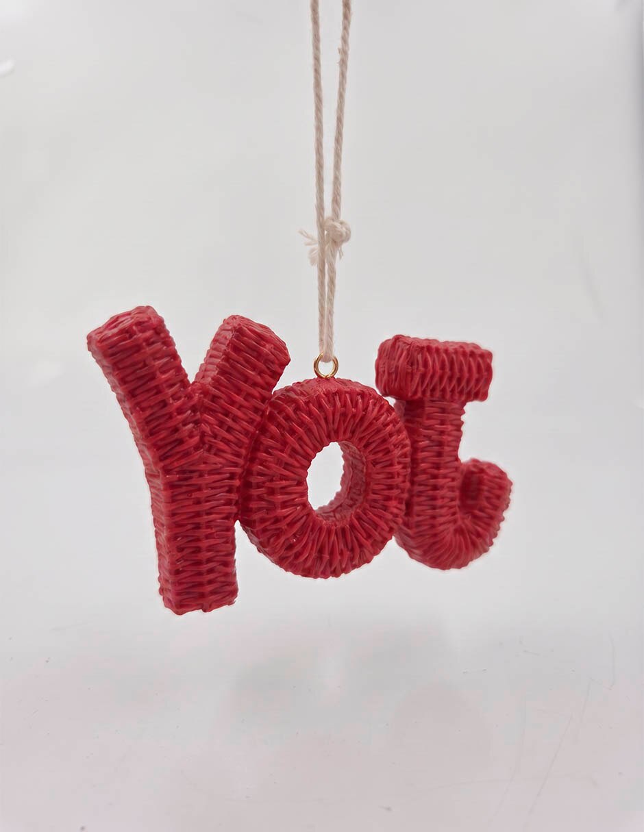 Ornamento navideño letras 2