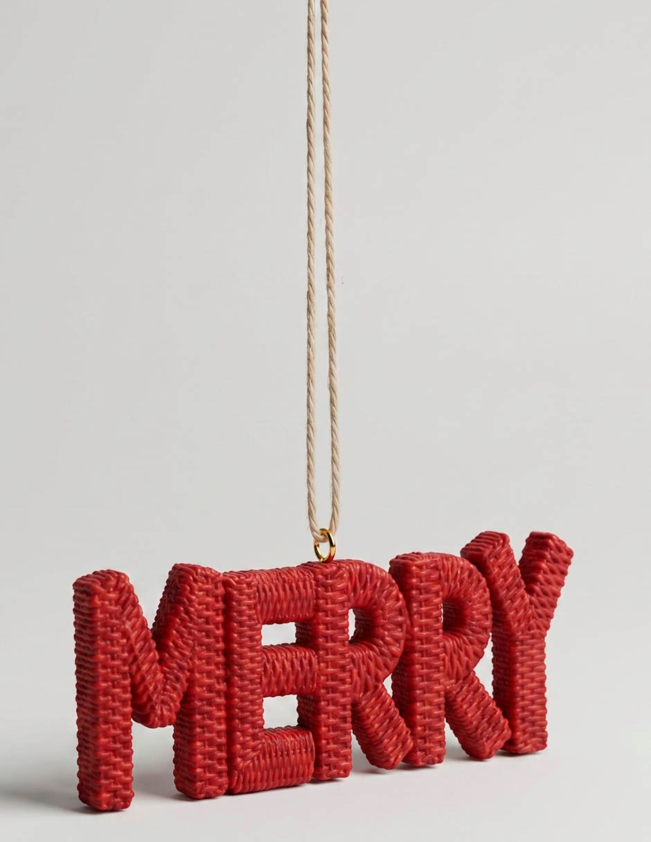 Ornamento navideño letras 1
