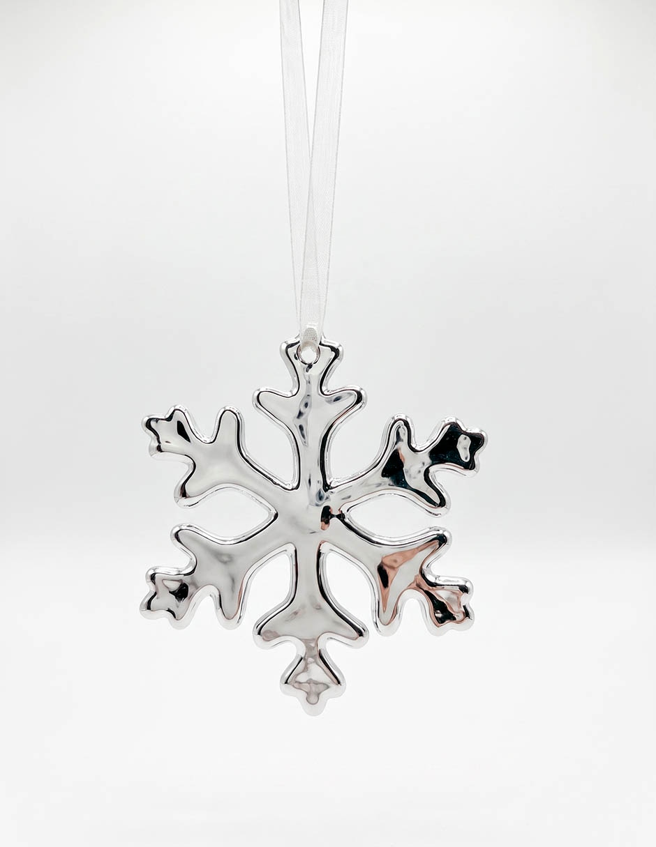 Ornamento navideño copo de nieve 1