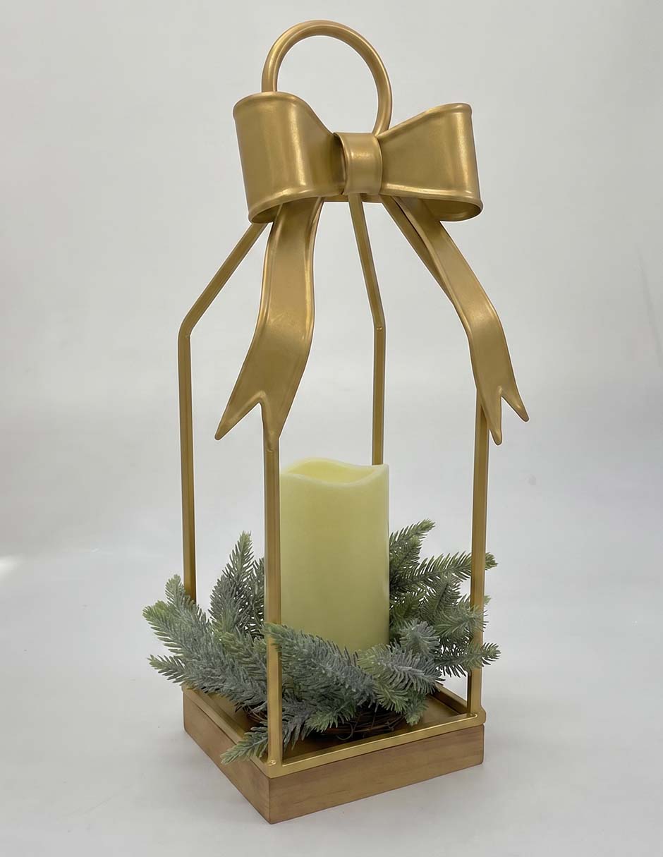 Figura decorativa navideña de linterna 1