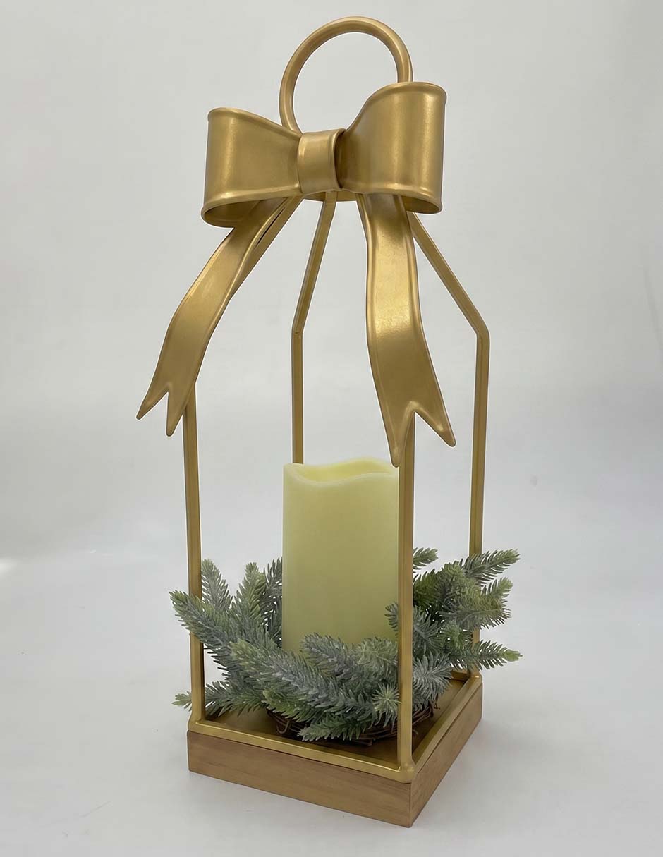 Figura decorativa navideña de linterna 2