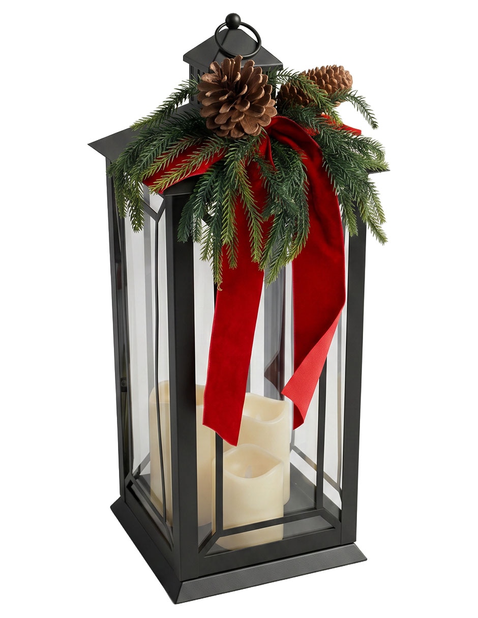 Figura decorativa navideña de faro 1