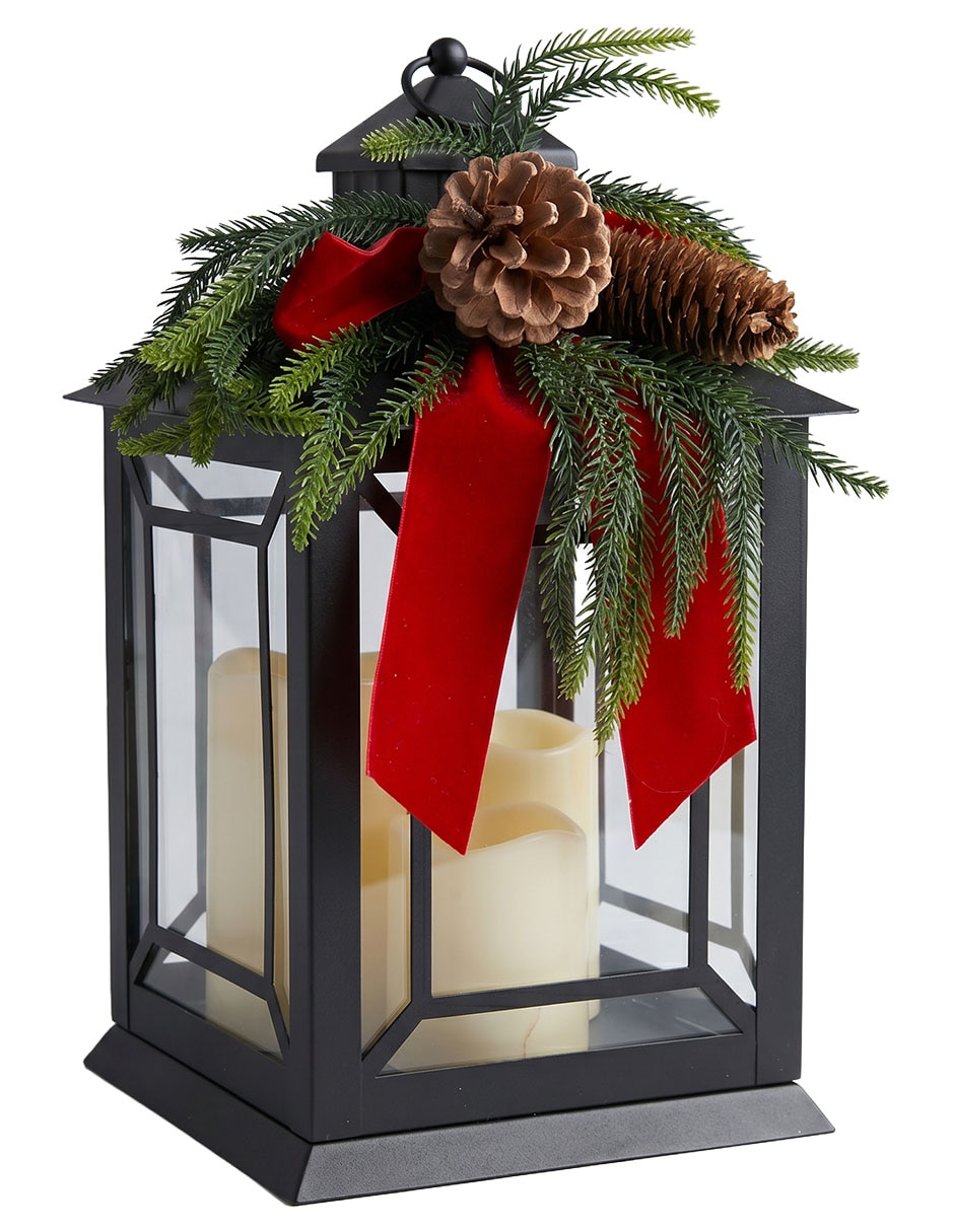 Figura decorativa navideña linterna 1