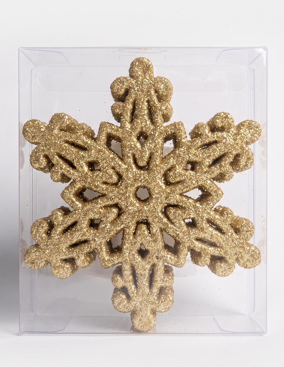 Set de ornamentos navideños copo de nieve Christmas Spirit 1