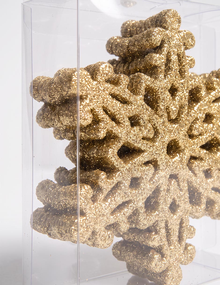Set de ornamentos navideños copo de nieve Christmas Spirit 3