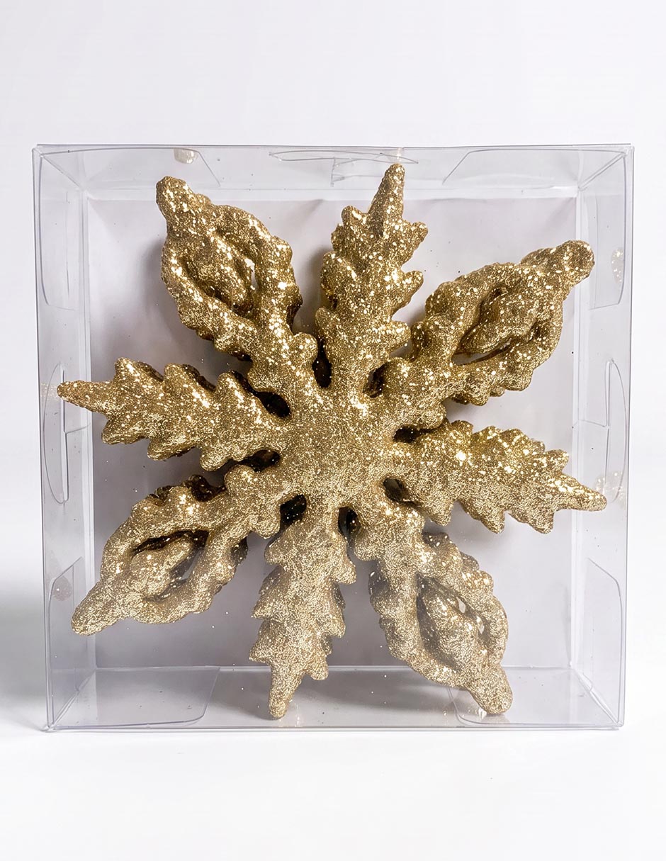 Set de ornamentos navideño copo de nieve 1