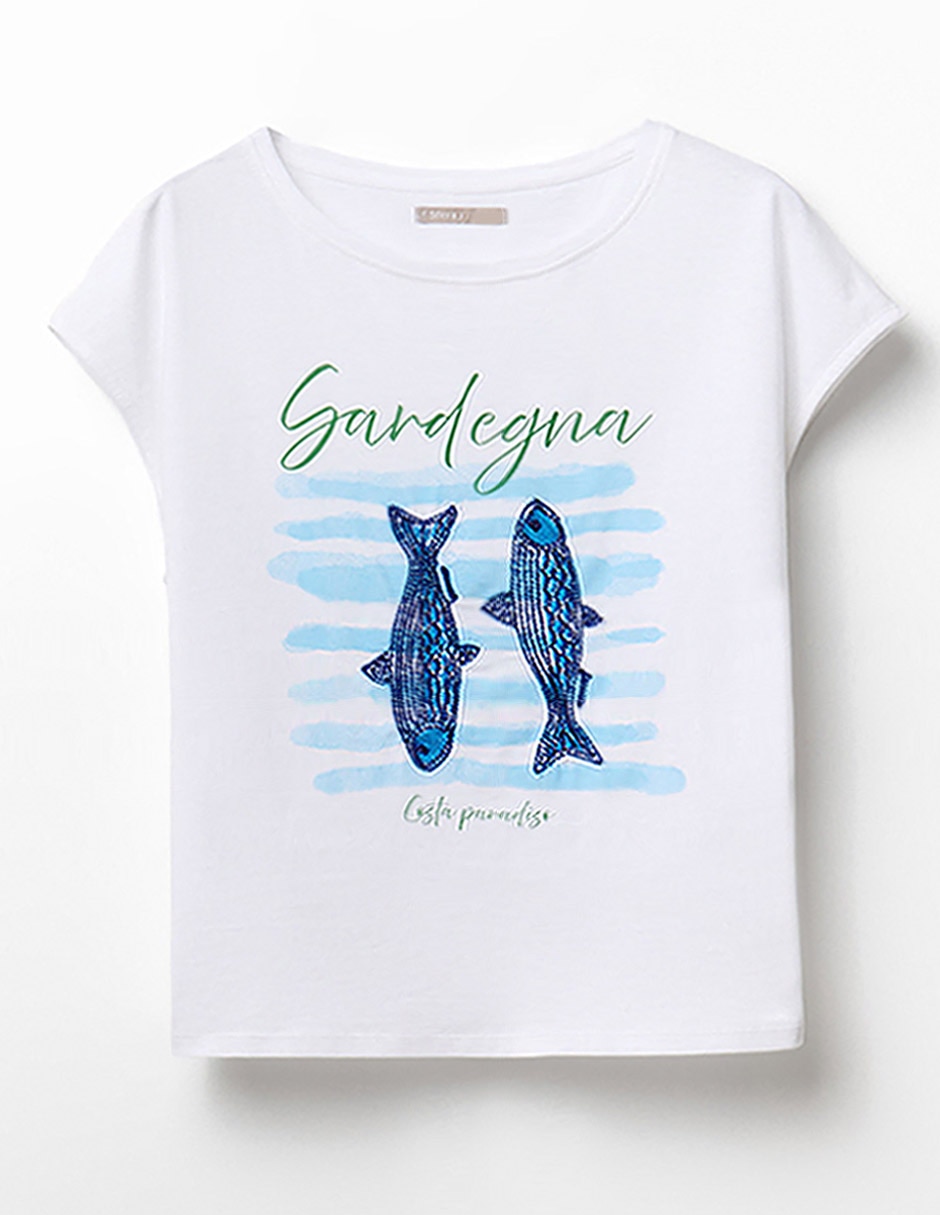Playera manga corta cuello redondo para mujer 5