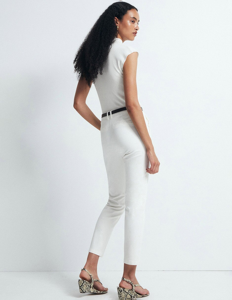 Pantalón chino recto para mujer 3