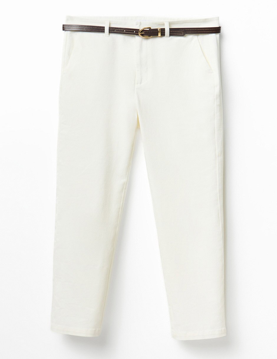 Pantalón chino recto para mujer 5