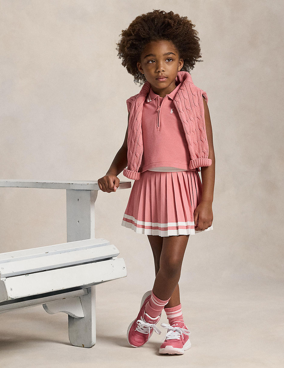 Falda short Polo para niña 4