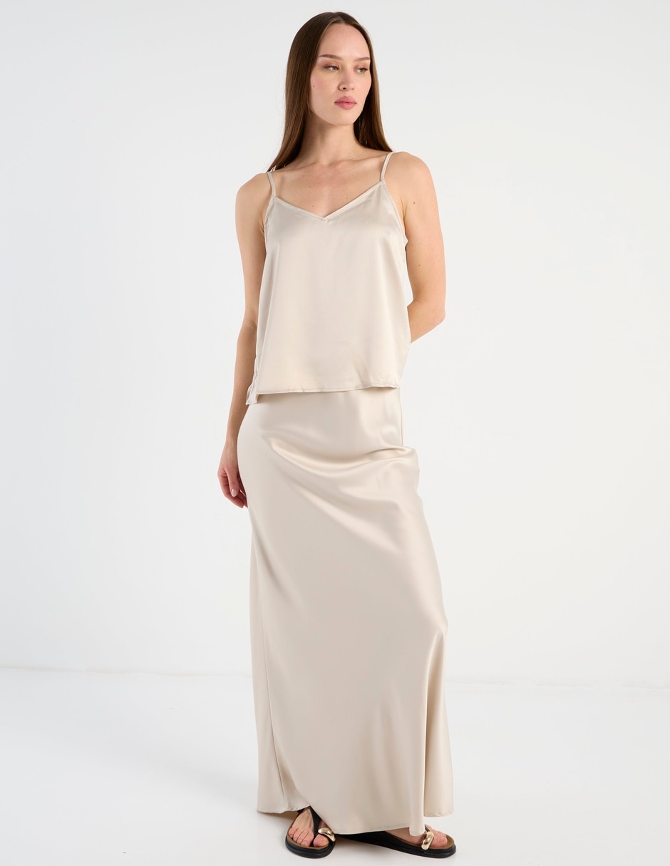 FALDA 10334592-SS26 LISO POLI 5