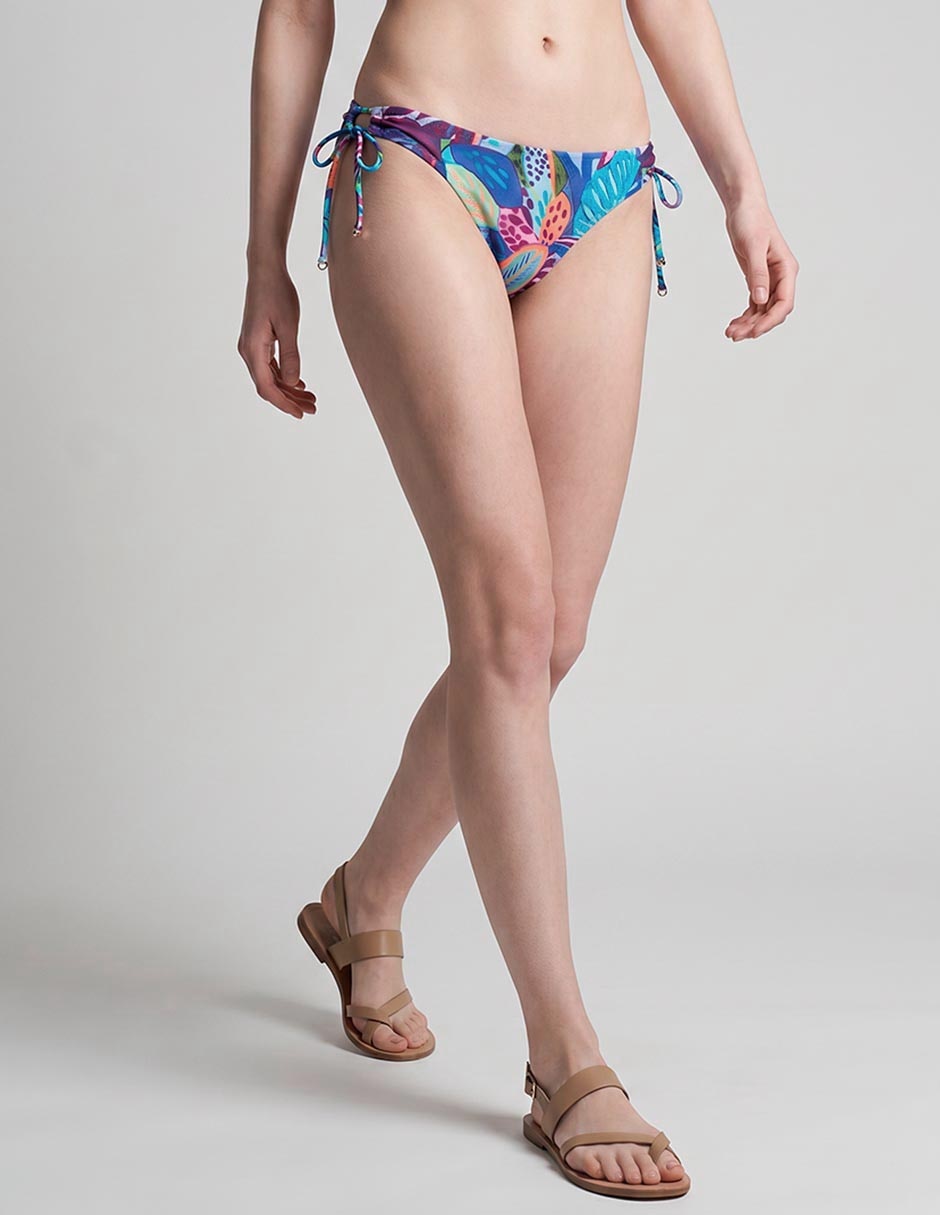 Bikini Selmark estampado floral a la cintura para mujer