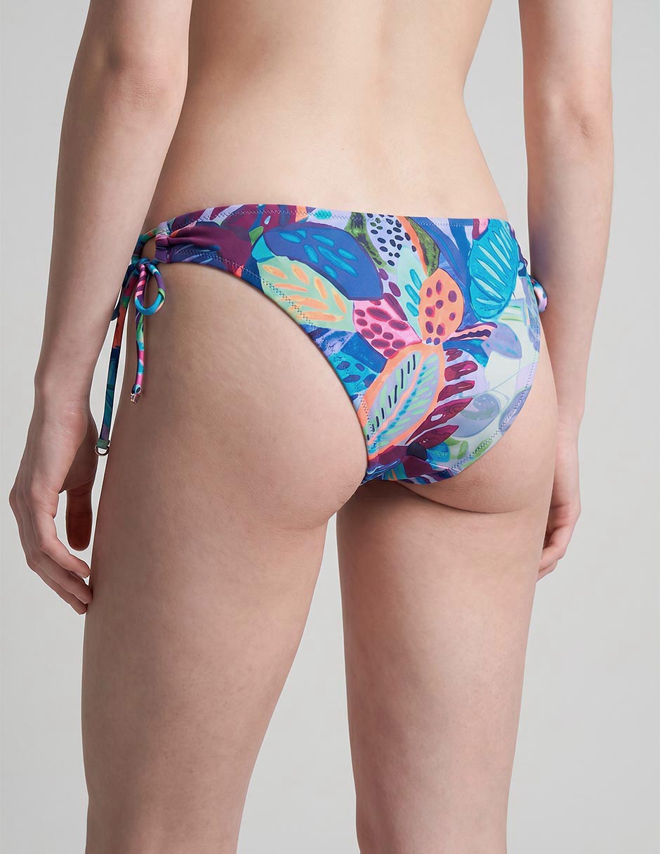 Bikini Selmark estampado floral a la cintura para mujer