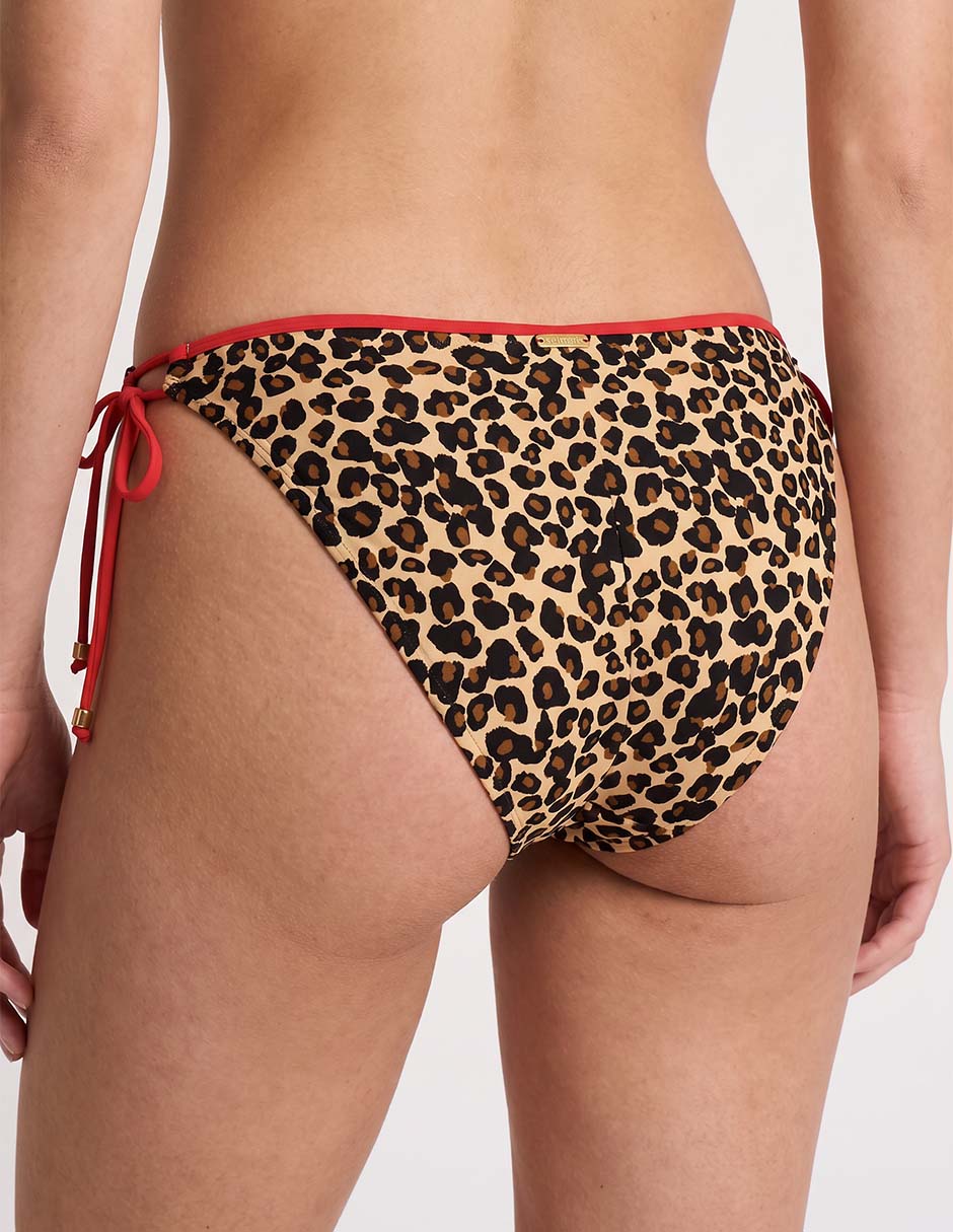 Bikini Selmark estampado animal a la cintura para mujer