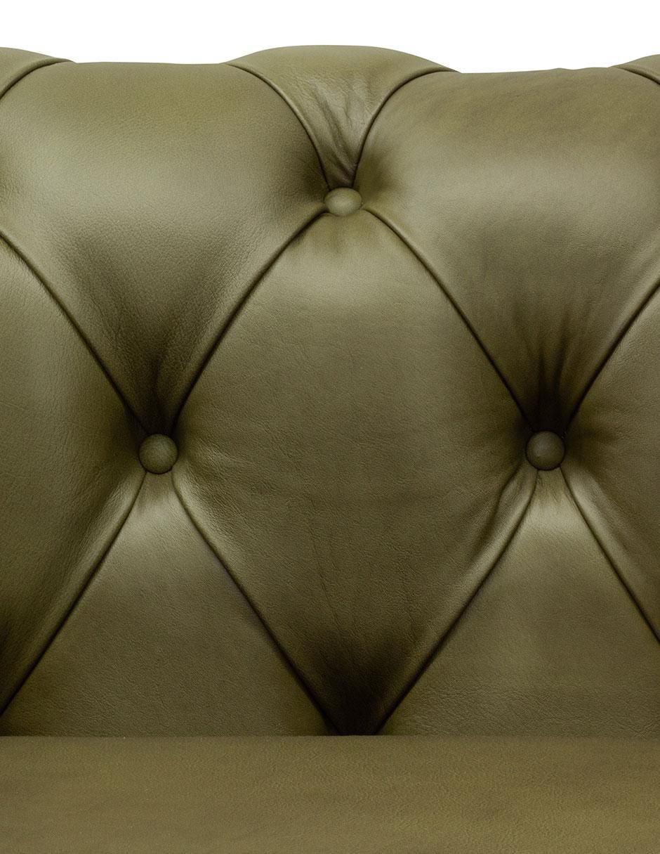 Sala 3 piezas Chesterfield de piel