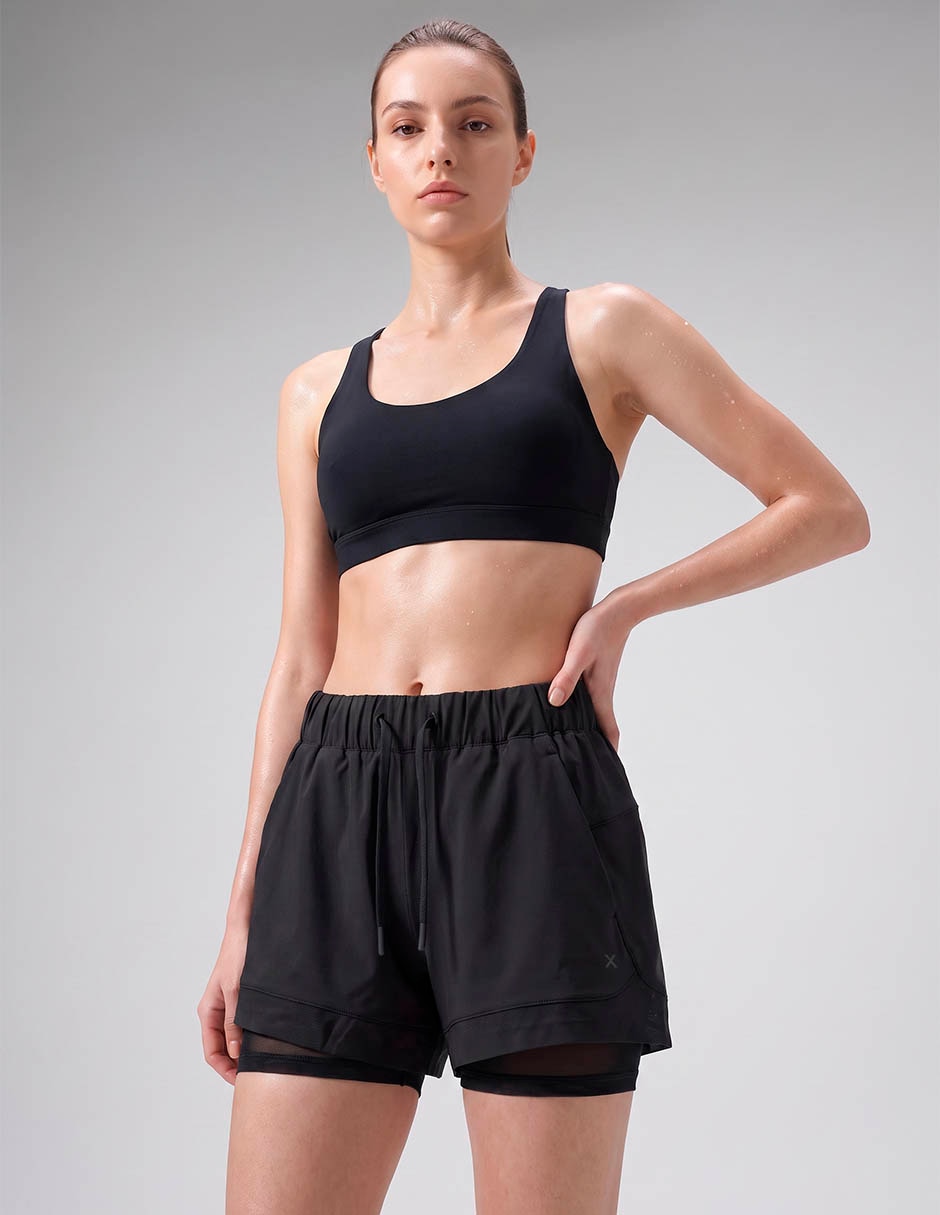 Short con malla para entrenamiento para mujer