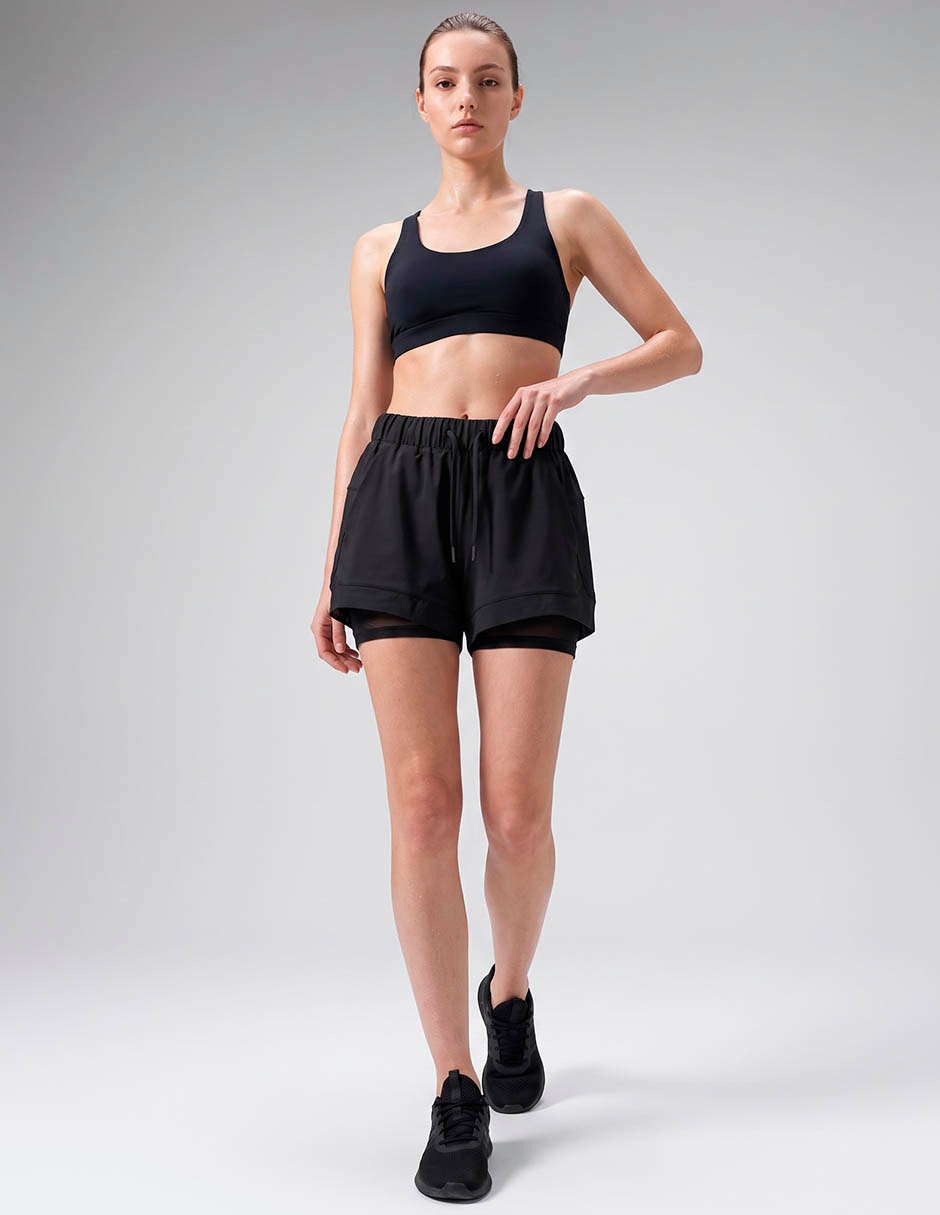 Short con malla para entrenamiento para mujer 3