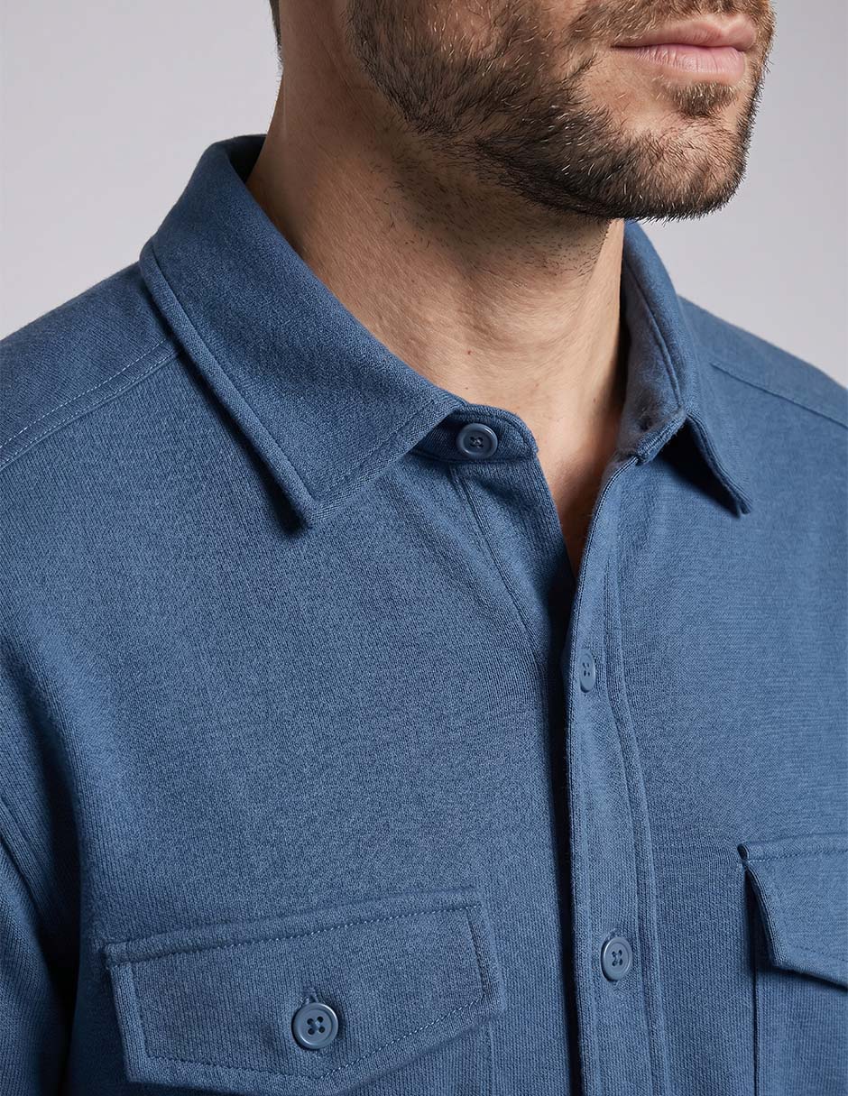 Sobrecamisa de algodón manga larga para hombre 3