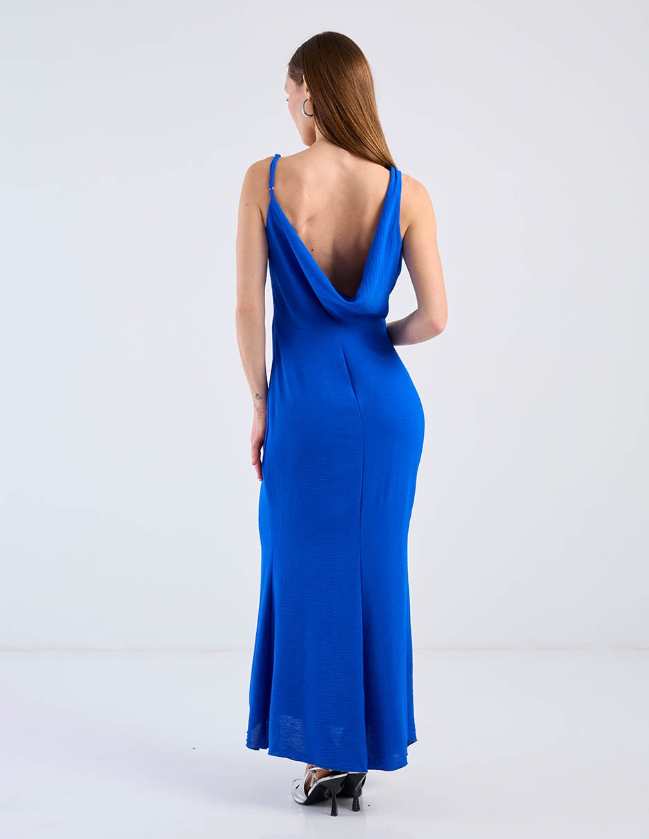 Vestido maxi de fiesta Bebe escote medio