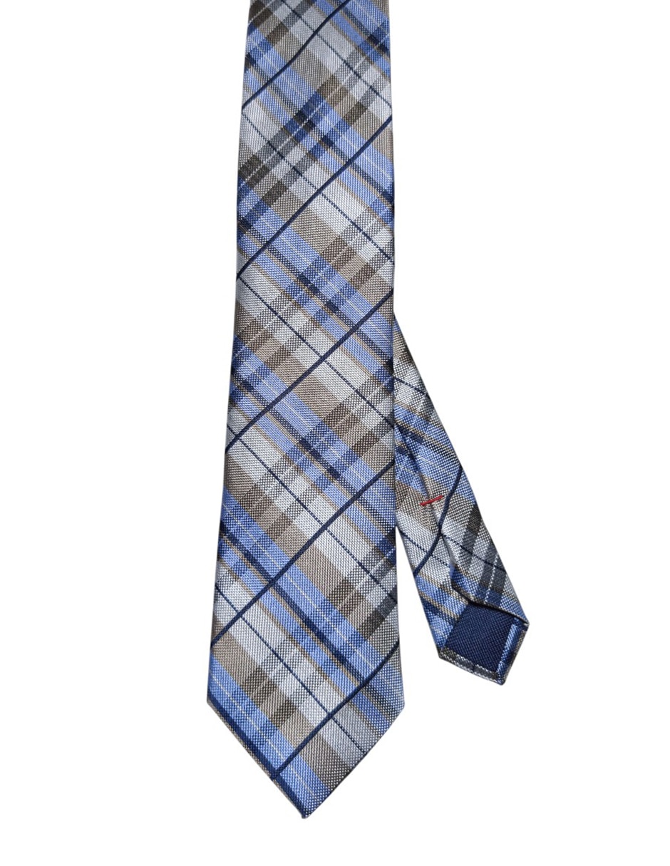 Corbata Hilfiger regular de seda estampado a cuadros para hombre Corbata Hilfiger regular de seda estampado a cuadros para hombre