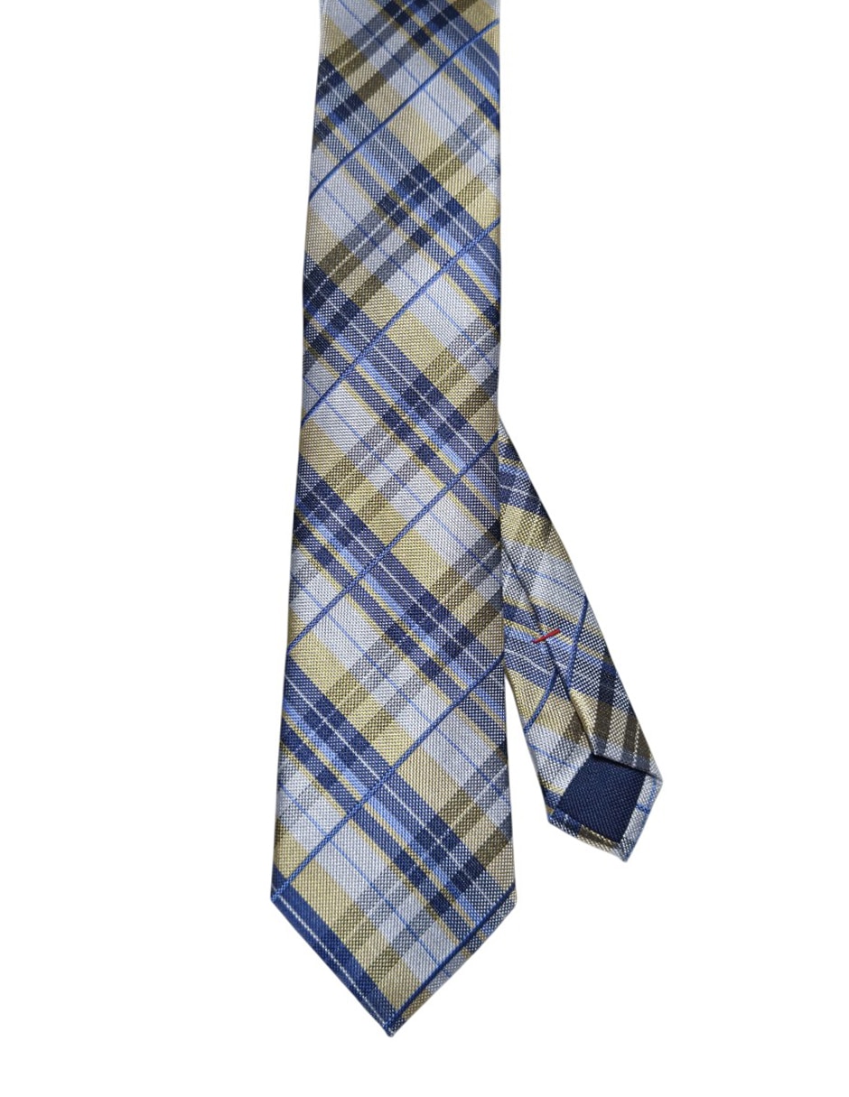 Corbata Hilfiger regular de seda estampado a cuadros para hombre Corbata Hilfiger regular de seda estampado a cuadros para hombre