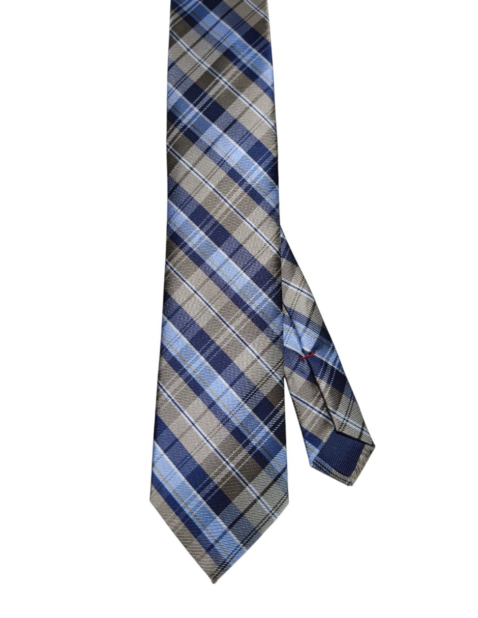 Corbata Hilfiger regular de seda estampado a cuadros para hombre Corbata Hilfiger regular de seda estampado a cuadros para hombre