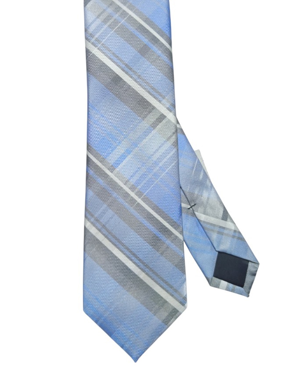 Corbata Calvin Klein regular de seda estampado a cuadros para hombre