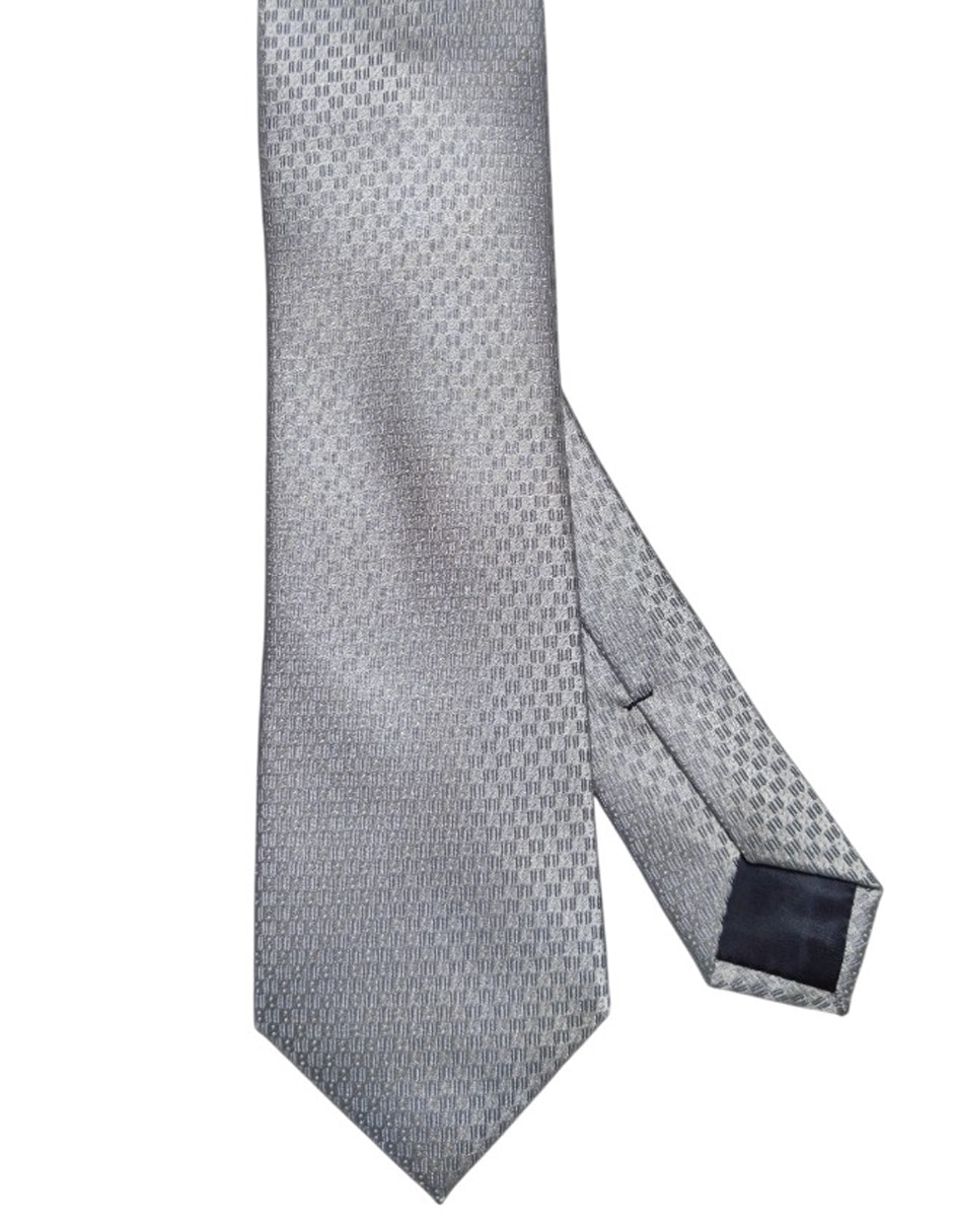 Corbata regular de seda estampado para hombre 1