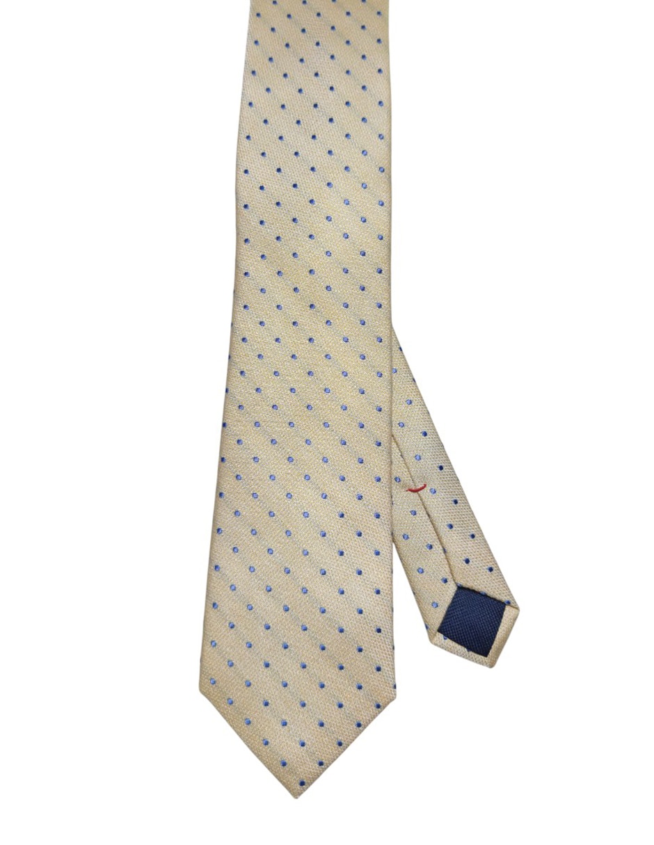 Corbata Hilfiger regular de seda estampado lunares para hombre