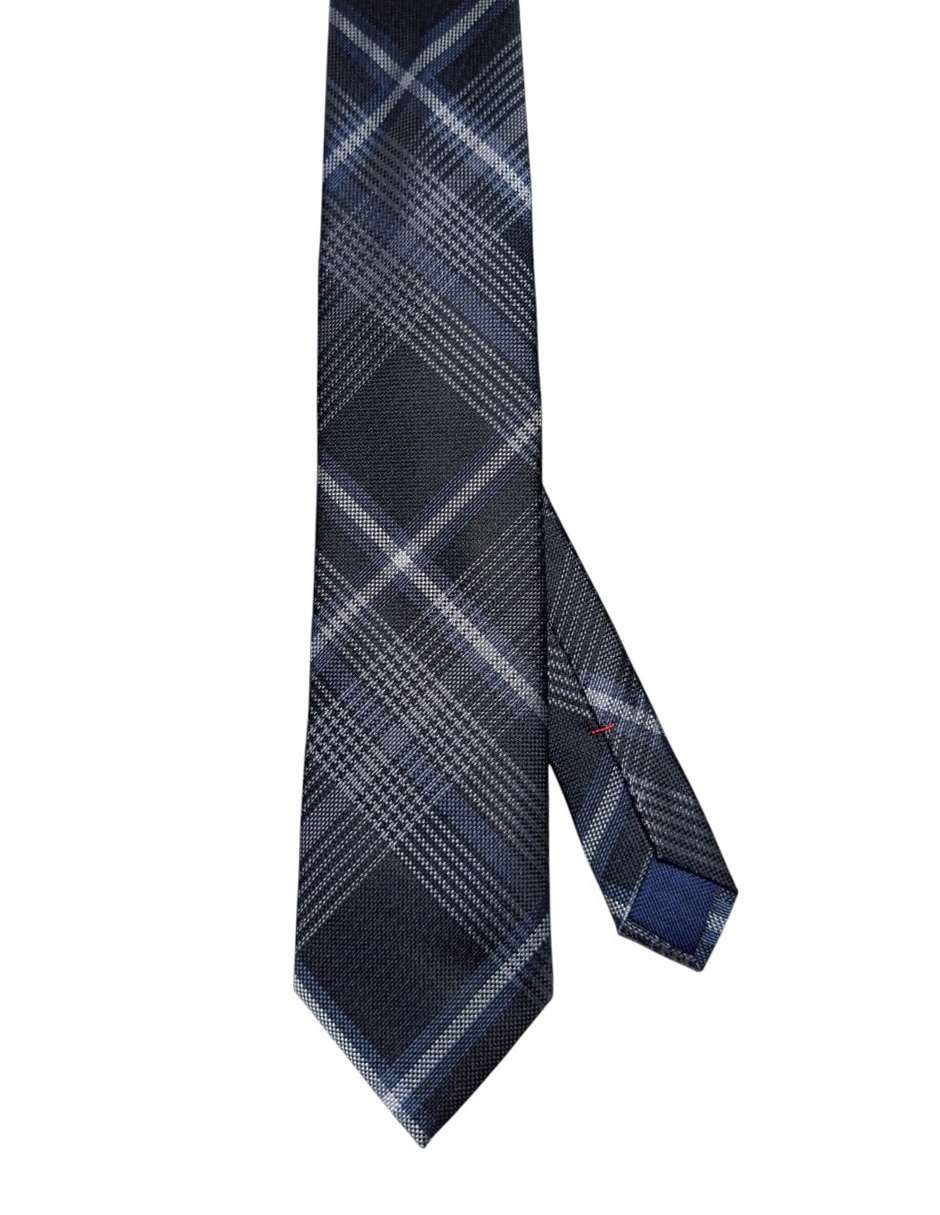 Corbata Hilfiger regular de seda estampado a cuadros para hombre