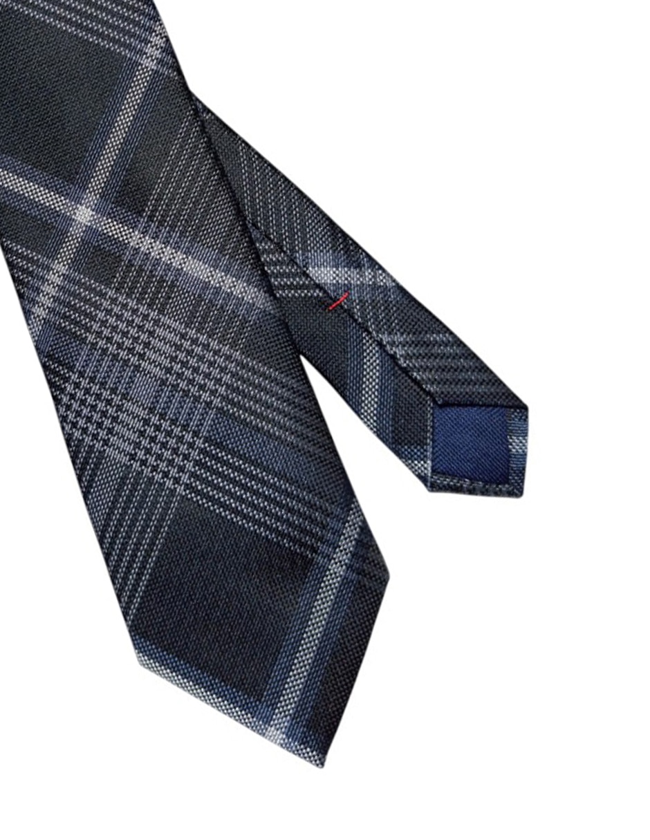 Corbata Hilfiger regular de seda estampado a cuadros para hombre 2