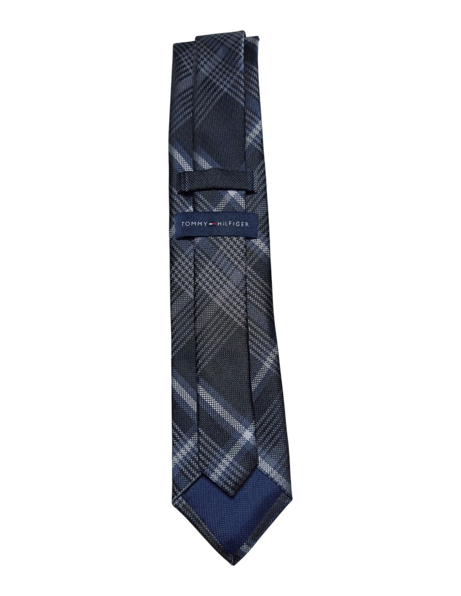 Corbata Hilfiger regular de seda estampado a cuadros para hombre 3