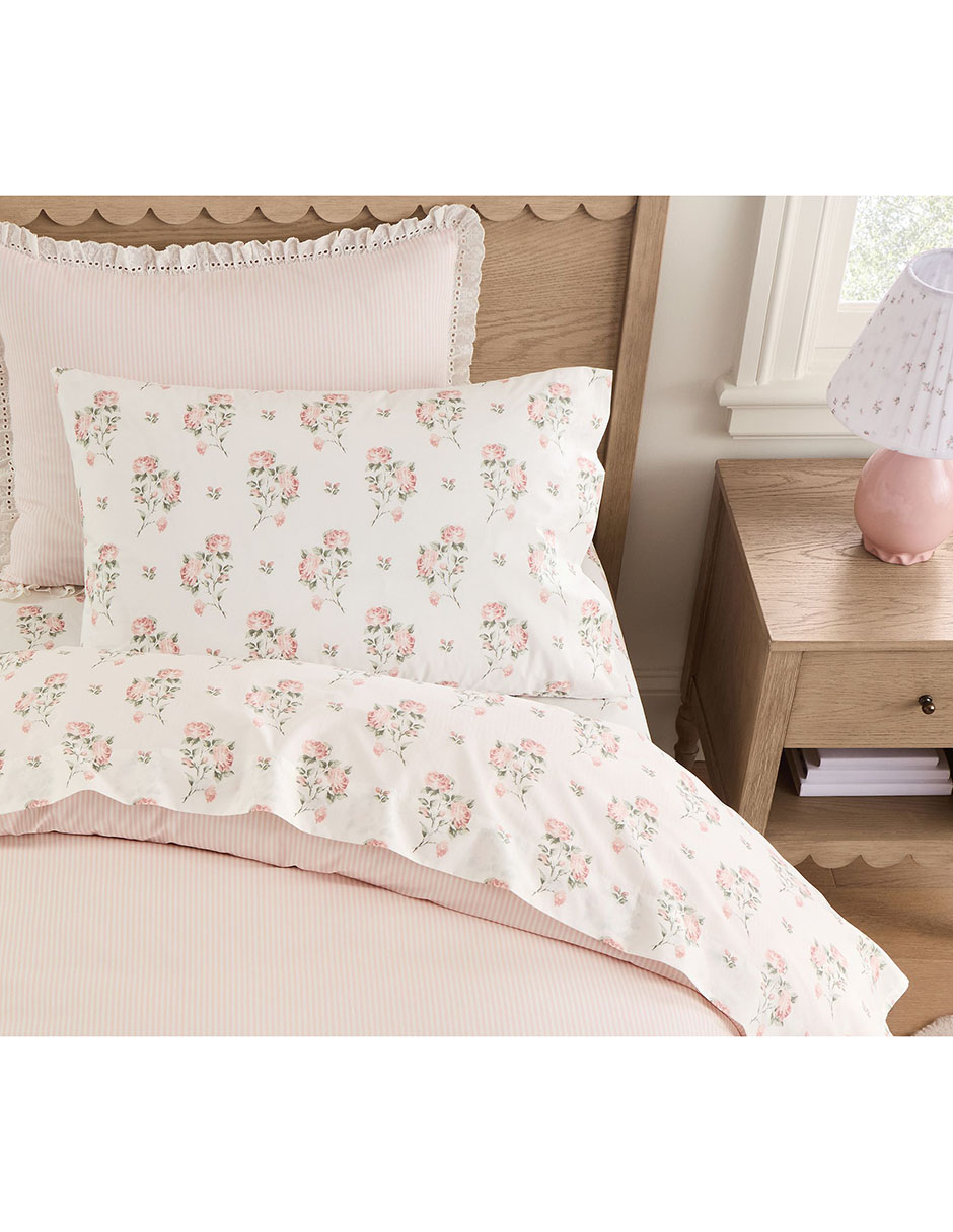 Juego de sábanas de algodón Bria Hammel Rose
