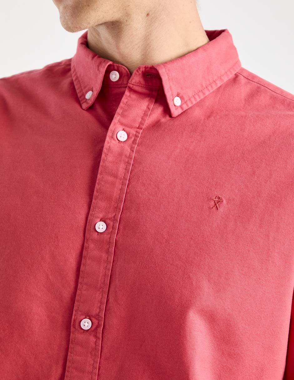 Camisa casual manga larga para hombre 4