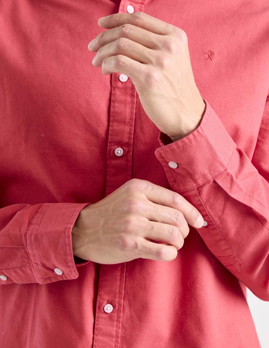Camisa casual manga larga para hombre 5