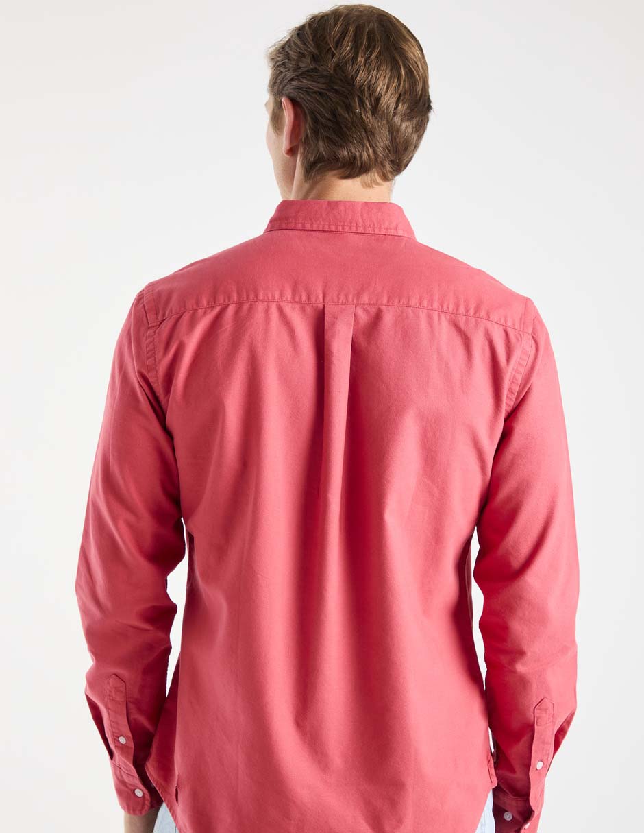 Camisa casual manga larga para hombre 6