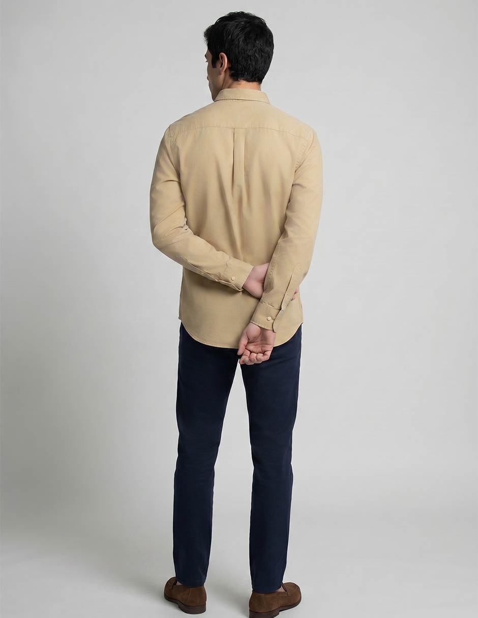 Camisa casual de algodón manga larga para hombre 3
