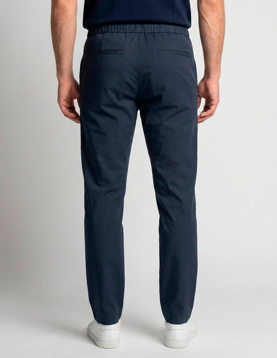 Pantalón casual chino slim de algodón para hombre 2