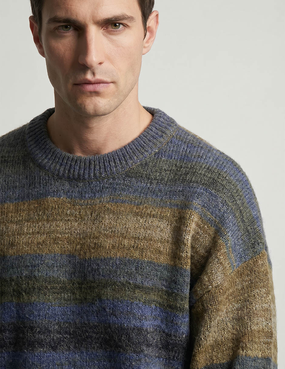 Suéter cuello redondo para hombre 2
