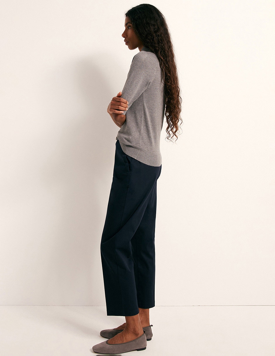 Pantalón de vestir recto para mujer 4